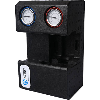 Насосная группа 3/4" с прямым контуром STOUT без насоса в теплоизоляции (SDG-0001-002001) Артикул SDG-0001-002001