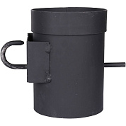 Патрубок дымохода ROMMER D = 120 мм., L = 224 мм., горизонтальный (RSB-1110-041393)