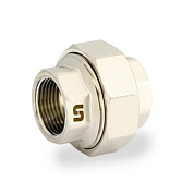 Американка 1" (ВР) с плоской прокладкой, никель UNI-FITT OPTIMAL (654N4001)