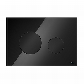 Стеклянная панель смыва TECEloop черные клавиши, черная панель, для инсталляции, 216 x 145 x 6 мм Артикул 9240657
