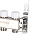 Коллектор ROMMER без расходомеров 3 выхода из нержавеющей стали