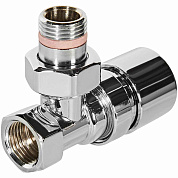 Термостатический клапан для радиатора 1/2" STOUT Design хром, угловой  (SVTD-0002-000015C)