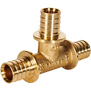 Тройник равнопроходный 20 мм. аксиальный для труб PEX ROMMER (RFA-0013-000020)