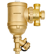 Сепаратор шлама поворотный латунный с магнитом ROMMER 3/4"