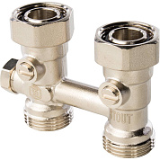 Узел нижнего подключения радиатора 3/4" для однотрубной системы,  STOUT прямой (SVH-0001-000020)