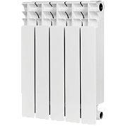 Радиатор биметал. 5 секций STOUT TITAN 500 боковое подключение (белый RAL 9016)