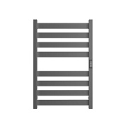 Полотенцесушитель электрич. 80 х 50 STOUT GRUNGE quadro, Графит (SHQ-G4QQ-008050)