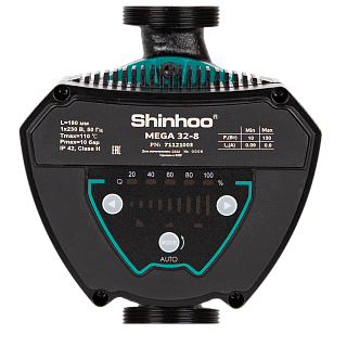 Насос циркуляционный энергоэффективный Shinhoo MEGA 32-8 с гайками 71121003 - 