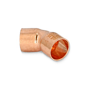 Угол двухраструбный 45° под пайку 15 мм EFFEBI, медь (HR5041A151500)