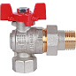 Кран шаровый ROMMER 1/2" ВН  с угловой американкой бабочкой