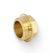 Заглушка резьбовая (НР) 1" со шляпкой под плоскую прокладку, латунь UNI-FITT OPTIMAL (608G4101)