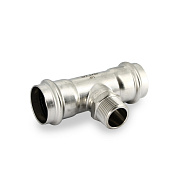 Тройник под пресс переходной 42 х 1" х 42 (НР) из нержавейки UNI-FITT (798S6460)