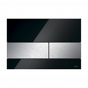 Стеклянная панель смыва TECEsquare черная панель, клавиши нержавеющая сталь, 150 x 220 x 11 мм 9240806