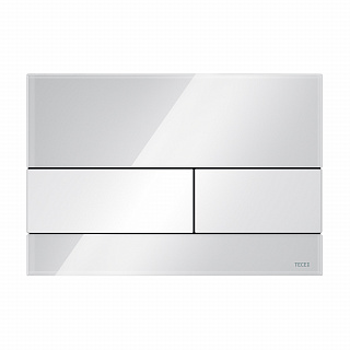 Стеклянная панель смыва TECEsquare белая панель, клавиши белые, для инсталляции, 150 x 220 x 11 мм Артикул 9240800