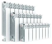 Радиатор биметаллический Rifar Base 350/90 6 секций нижнее правое подключение