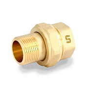 Американка прямая 1" 1/2 (ВН) с плоской прокладкой, латунь UNI-FITT OPTIMAL (656G6001)