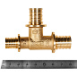 Тройник переходной 20 x 20 x 16 мм. аксиальный для труб PEX ROMMER (RFA-0014-202016)