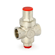 Редуктор давления UNI-FITT MINI 3/4" PN 16 ВР, полный проход, с отверстием под манометр, никель