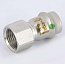 Муфта пресс-В с накидной гайкой 18х1/2" нержавеющая сталь Sanpress Inox VIEGA