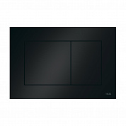 Пластиковая панель смыва TECEnow черная глянцевая для инсталляции унитаза 150 x 220 x 5 мм 9240403