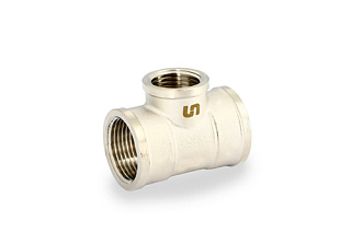 Тройник редукция с внутренней резьбой 1" x 1/2" x 1" никель UNI-FITT OPTIMAL Артикул 615N4241