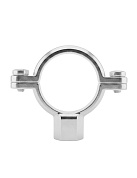 Кронштейн для нержавеющих труб 22 мм, с дюбелем и шпилькой М8, никелерованный