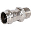 Переходник прессовой 18 x 1/2" (НР) из нержавеющей стали ROMMER
