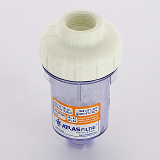 Фильтр-дозатор ATLAS FILTRI DOSAL 3/4" прямой для стиральных машин с кристаллическим полифосфатом Артикул RA402P442