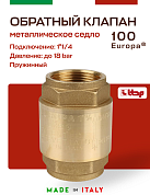 Клапан EUROPA ITAP 100 обратный пружинный (металлическое седло) 1"1/4