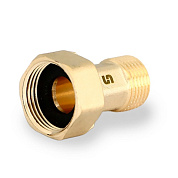 Соединение 1/2" х 3/4" ВН с накид. гайкой, с отверстием для пломбировки, латунь UNI-FITT OPTIMAL