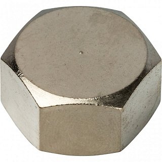 Заглушка латунная никелированная STOUT 3/8" внутренняя резьба Артикул SFT-0027-000038