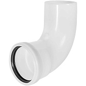 Отвод дымохода 90° D=80 мм для конденсационных котлов PPR, ROMMER (RCA-0808-0000090)