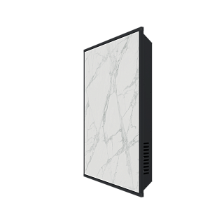 Панель отопительная 60 х 60 WHITE STONE SCT, белый гранит / черный корпус, STOUT (SCT-00WB-006060) SCT-00WB-006060 