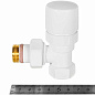Термостатический клапан для радиатора 1/2" STOUT Design белый, угловой  (SVTD-0002-000015W)