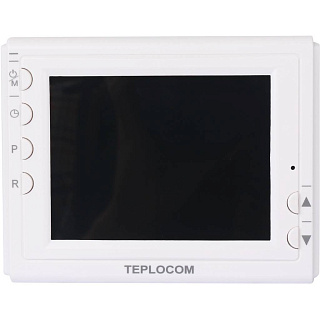 Термостат комнатный БАСТИОН TEPLOCOM TS-Prog-2AA/8A, проводной, прогр., реле 250 В, 8 А (912) Артикул 912