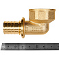 Угол 90° переходной 25 x 1" (ВР) аксиальный для труб PEX ROMMER (RFA-0006-002510)
