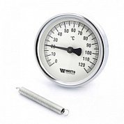 Термометр биметаллический накладной F+R801 WATTS 80 мм 120° с пружиной