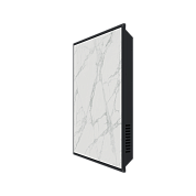 Панель отопительная 60 х 60 WHITE STONE SCT, белый гранит / черный корпус, STOUT (SCT-00WB-006060)