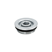 Заглушка Н 3/4" с прокладкой O-RING, хромированная UNI-FITT