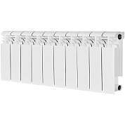 Радиатор биметал. 10 секций STOUT VEGA 200 боковое подключение (белый RAL 9016)