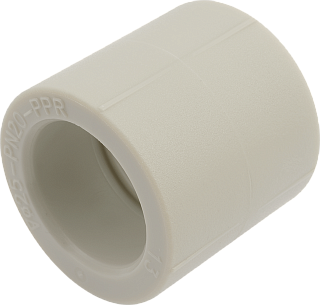 Муфта равнопроходная 50 мм под пайку полипропилен PP-R ALCAPIPE серый Артикул AB201050000
