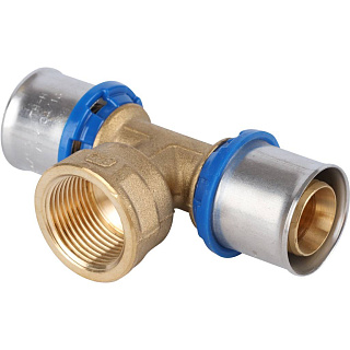 Тройник-переходник APE (Италия) с внутренней резьбой 26 х 3/4 х 26 для металлопласта прессовой Артикул ARL2104303