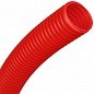 Гофра ПНД, красная, d=32 мм для труб d=25 мм, STOUT бухта 50 м