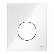 Стеклянная панель смыва TECEloop стекло белое, клавиша белая, для инсталляции, 124 x 104 x 11 мм 9242650