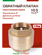 Клапан YORK ITAP 103 обратный пружинный (пластиковое седло) 2"