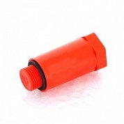 Заглушка монтажная UNI-FITT НР 1/2" с плоской прокладкой (красная) для опрессовки водорозеток