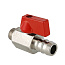 Кран шаровый дренажный со штуцером 1/4'' НН флажок VALTEC