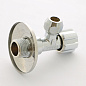 Вентиль угловой 1/2'х10 мм (3/8") Н для подключения бачков/смесителей хромированный UNI-FITT