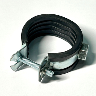 Хомут одновинтовой 1" (32 - 35 мм.) UNI-FITT с резиновым уплотнителем (852S4800) 852S4800 - 