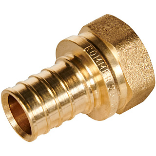 Переходник ROMMER с накидной гайкой 25 x 3/4" для труб из сшитого полиэтилена аксиальный Артикул RFA-0019-002534